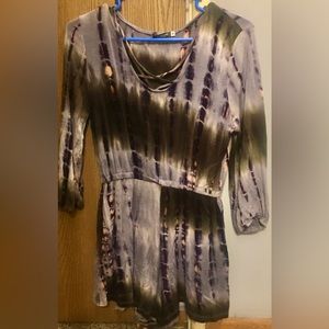 Earthbound Romper in Tie Dye Earth Tones